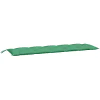 vidaXL Coussins de banc jardin lot de 2 vert 180x50x7 cm tissu Oxford