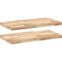 vidaXL Étagères flottantes 2 pcs 100x40x4 cm acacia massif non traité