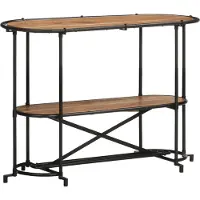 vidaXL Table console 110x42x76 cm bois massif d'acacia