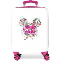 Disney pour fille. 3051721 Etui cabine Minnie rigide 55cm Sunny Day Fleurs Fuchsia -38x55x20cm (OSFA), Casuel, Rose, Synthétique, ABS/P