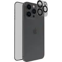 Muvit Protection d'écran en verre trempé Muvit Tiger Glass Plus Transparent + Protection caméra pour iPhone 15 Pro Max