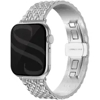 Selencia Bracelet dragon en acier Apple Watch | 38/40/41/42 mm - Argent