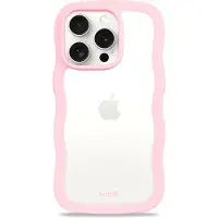 Holdit Coque Wavy Apple iPhone 14 Pro - Transparent / Pink