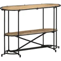 vidaXL Table console 110x42x76 cm bois massif de manguier brut