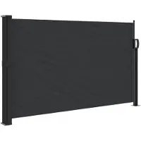 vidaXL Store latéral extensible noir 117x300 cm