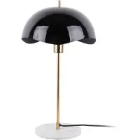 Leitmotiv - Lampe de table Waved Dome - Noir