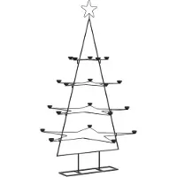 vidaXL Arbre de Noël en métal pour décoration noir 140 cm
