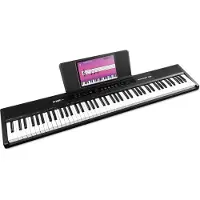 Max Digitale piano - RhapsodyDP88 Piano Keyboard 88 toetsen - Met sustainpedaal en (88 Boutons), Synthétiseur, Noir