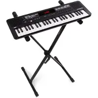 Max Rhapsody49 keyboard set met 49 toetsen en standaard - Ideaal voor beginners - Met (49 Boutons), Synthétiseur, Noir
