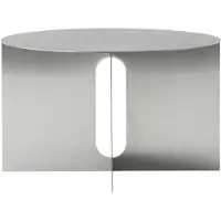 Audo Copenhagen Androgyne Table Ø63 Brushed Steel