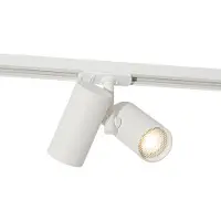 QAZQA Rail moderne monophasé blanc - 2 spots - Iconic Scopio