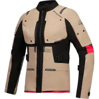 Ixon M-Skeid Lady Sand Noir Rouge Imperméable Blouson Moto Textile Taille XL