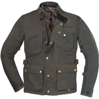 Merlin Veste moto Monty D3O Wax Explorer, olive, 4XL