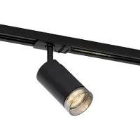 QAZQA Spot moderne avec anneau fumé pour système sur rail monophasé GU10 50mm - Iconic Jeana
