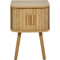 Beliani Table De Chevet Bois Clair Selah
