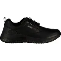 SKECHERS pour homme. 210661 Chaussures en cuir Delson 3.0 Glavine noir (46), Plat, Lacets, Casuel