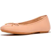 FitFlop pour femme. HX8-B41 Ballerines en cuir beige Delicato (40), Plat, Aucun, Casuel, Fête, Classique