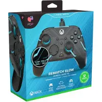 PDP Manette filaire Advanced Titan Steel pour Xbox Series X S Xbox One et PC Noir et Bleu