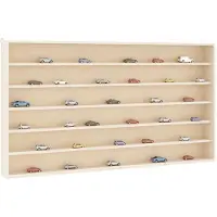 vidaXL Vitrine de collection en bois avec 6 étagères 80x8,5x55 cm