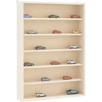 vidaXL Vitrine de collection en bois avec 6 étagères 40x8,5x55 cm