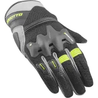 Bogotto Xatran Perforé Noir Gris Neon Yellow Gants Taille XS