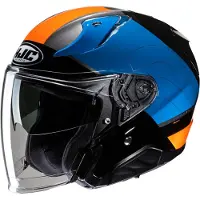 HJC RPHA 31 Chelet MC27 Casque Jet Noir/Bleu/Orange S unisex