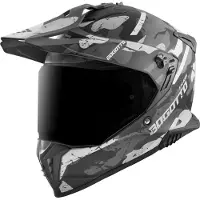 Bogotto FG-601 Sniper Noir Gris Fiberglass Enduro Casque Taille L