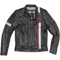 Black-Cafe London Barcelona Veste en cuir de moto