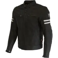 Merlin Blouson en cuir de moto Hixon II D3O, noir, S