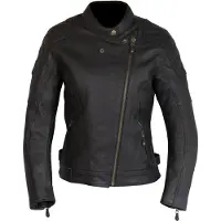 Merlin Bristol D3O Cafe blouson en cuir pour femme, noir, XS