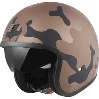 Bogotto V537 Camo Marron Casque Jet Taille S