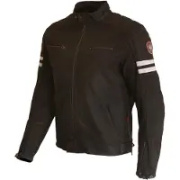 Merlin Hixon II D3O Veste Moto en Cuir Marron Taille XL