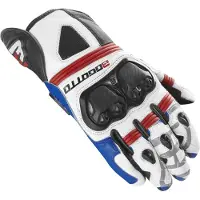 Bogotto Grand Champ Gants Blanc Rouge Bleu Taille S