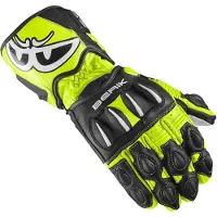 Berik Thunar Evo Black Yellow Motorcycle Gloves Taille XS