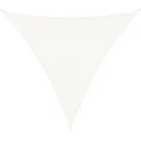 vidaXL Voile d'ombrage HDPE Triangulaire 3,6 x 3,6 x 3,6 m Blanc