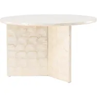 Ebuy24 Smögen table basse Ø70 cm beige.