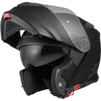 Bogotto V271 Casque de moto à visière relevable, noir, XS