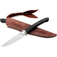 Lionsteel Ago AG1-GBK Black G10, Titanium Guard, couteau à lame fixe