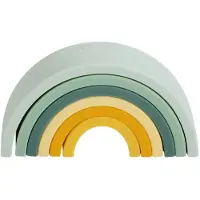 A Little Lovely Company Blocs Empilables - Silicone - Sage - - UneTaille - Blocs Empilables