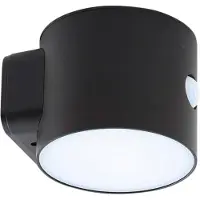LINDBY - Amren LED Cellule solaire Applique Murale w/Capteur Noir