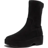 Original Brands Bottes FitFlop Femme F-Luma Boot Stretch Suede Wrapped All Black-Taille 38