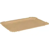 Papstar Klika - Échelle | Carton | rectangulaire 200 x 130 x 9 mm | Marron | 100 pièces