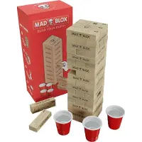Mad party games : jeu à boire MadBlox - Tour en bois avec 108 défis