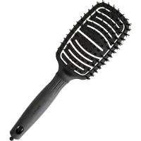 Olivia Garden Care Flex Board & Nylon Black brosse plate pour cheveux 1 pcs