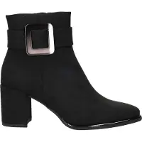 Marco Tozzi Boots 'Enkellaarsjes Hak' noir