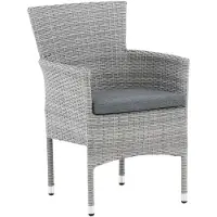 Venture Home Malina chaise de jardin avec coussin de jardin gris.