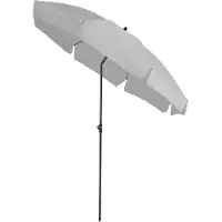 Coppens Parasol Platinum Aruba Volant Light Grey Ø200 cm