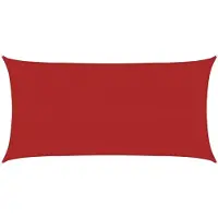 vidaXL Voile d'ombrage 160 g/m² Rouge 2x4 m PEHD