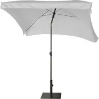 Platinum Parasol Platinum Aruba Volant Light Grey (200 x 130 cm)