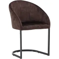 Ebuy24 - Chaise Evening Marron foncé - Pack de 2